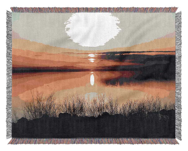 Reflections Of The Lake Woven Blanket