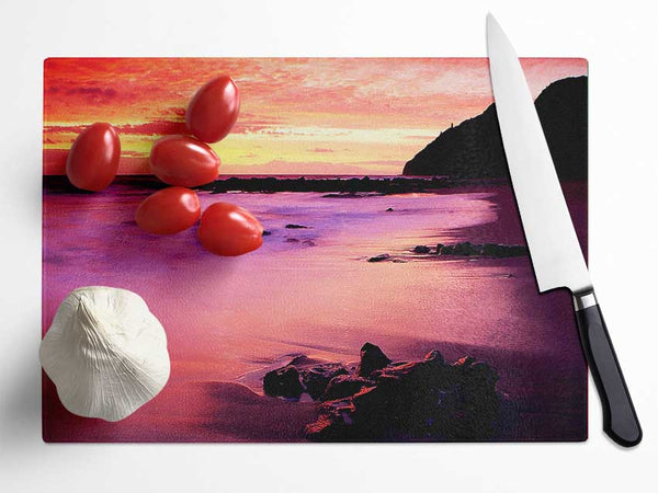 The Rainbow Ocean Glass Chopping Board