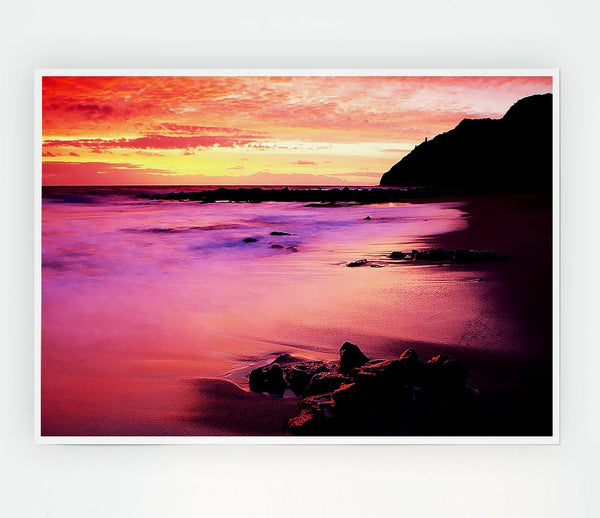 The Rainbow Ocean Print Poster Wall Art