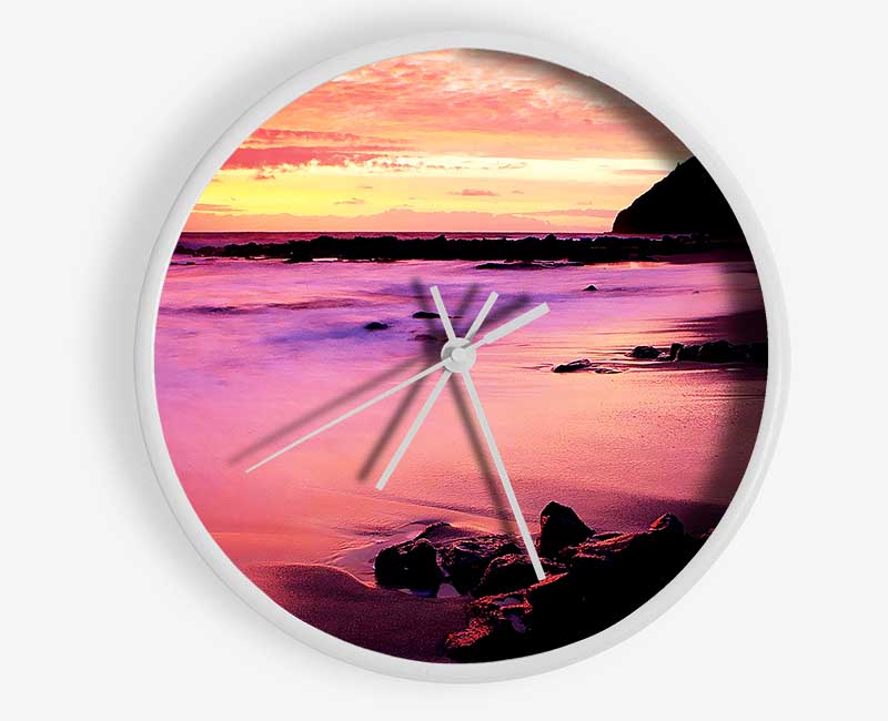 The Rainbow Ocean Clock - Wallart-Direct UK