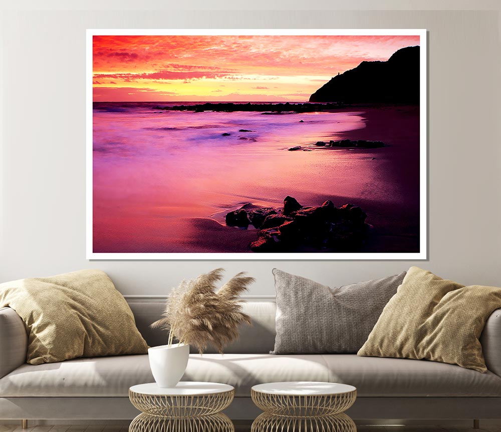 The Rainbow Ocean Print Poster Wall Art