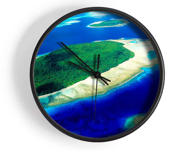 Paradise Islands Clock - Wallart-Direct UK