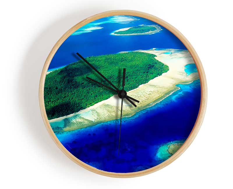 Paradise Islands Clock - Wallart-Direct UK