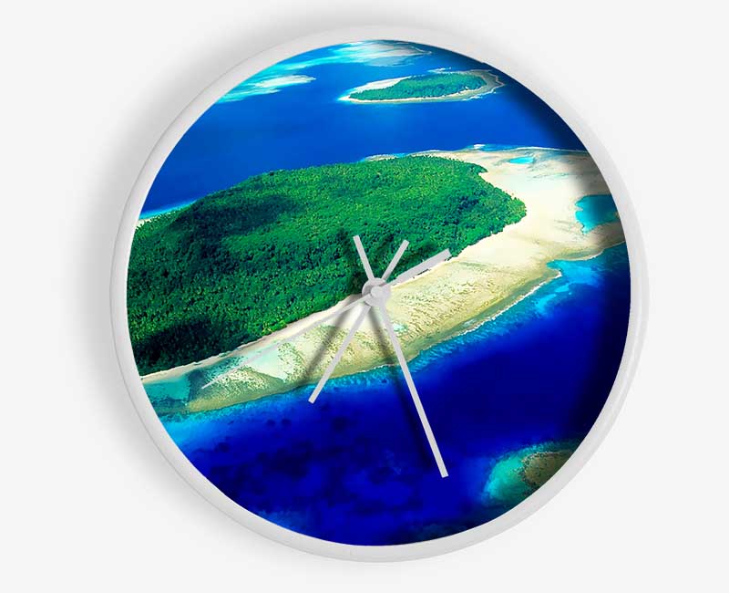 Paradise Islands Clock - Wallart-Direct UK