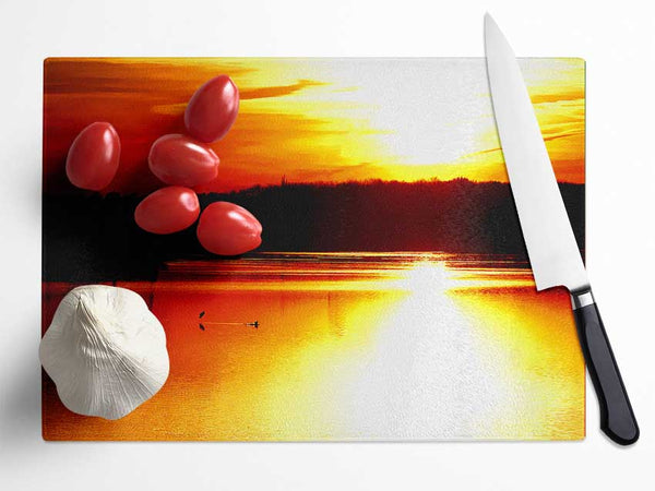 Sunlight Reflections Glass Chopping Board