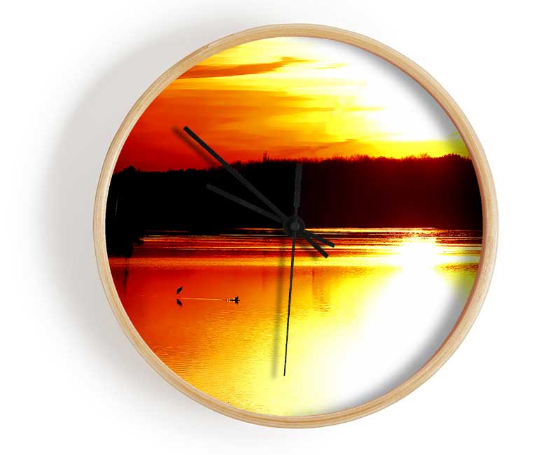 Sunlight Reflections Clock - Wallart-Direct UK