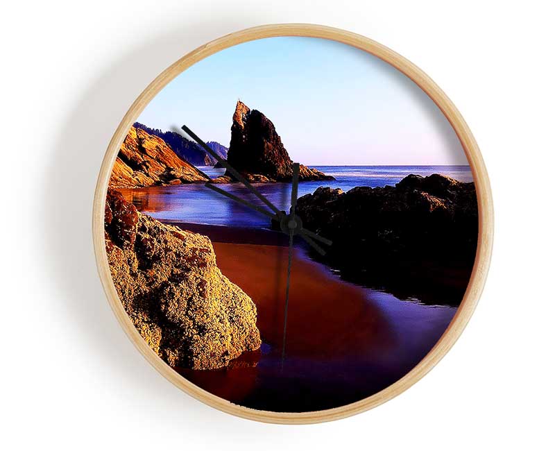 Ocean Rocks Clock - Wallart-Direct UK