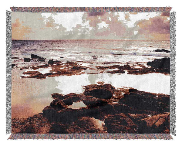 Rocky Ocean Woven Blanket