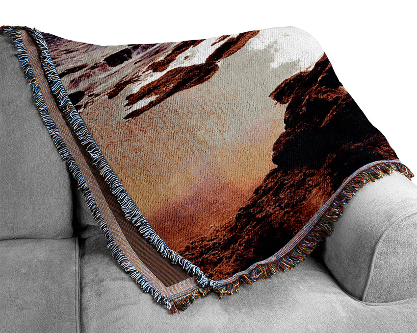 Rocky Ocean Woven Blanket