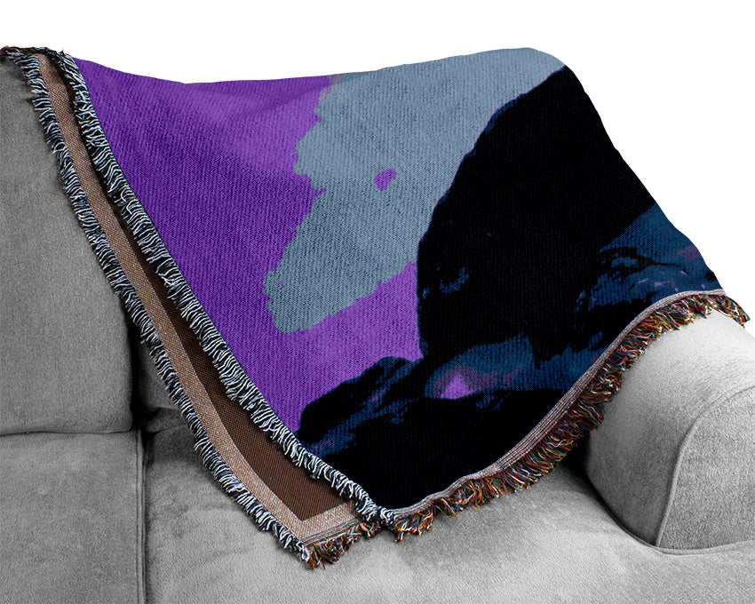 Lilac Ocean Mist Woven Blanket