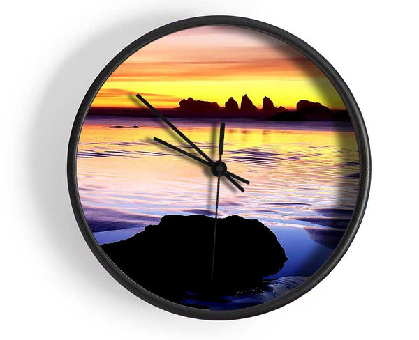 Rock Pool Skys Clock - Wallart-Direct UK