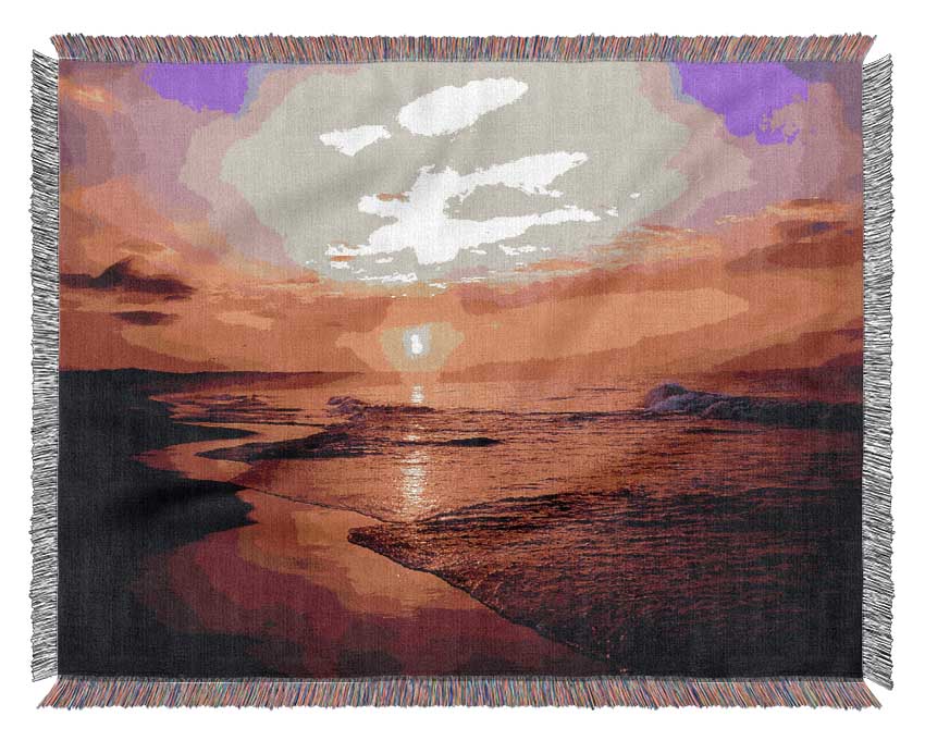 Australian Sunset Woven Blanket