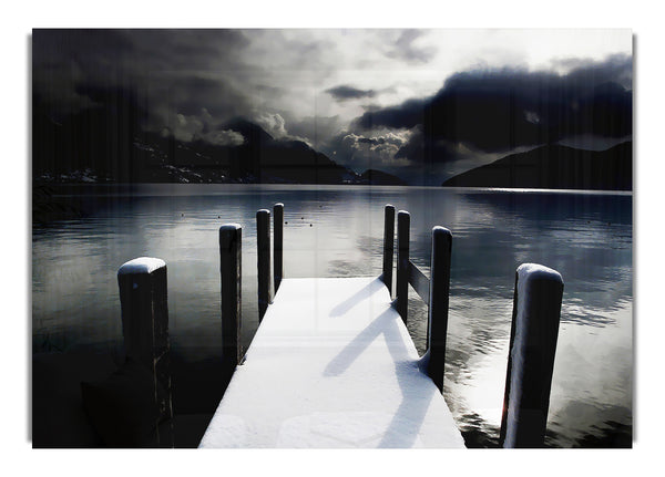 Tranquil Mountain View Lake Side