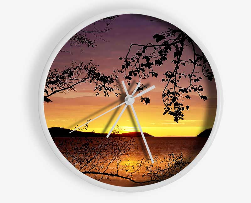 Calm Ocean Breeze Clock - Wallart-Direct UK