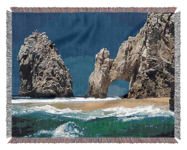 Ocean Cave Hideaway Woven Blanket