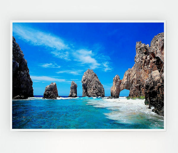 Ancient Rocks Of Time Print Poster Wall Art