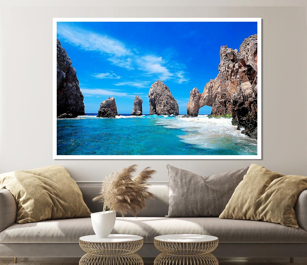 Ancient Rocks Of Time Print Poster Wall Art