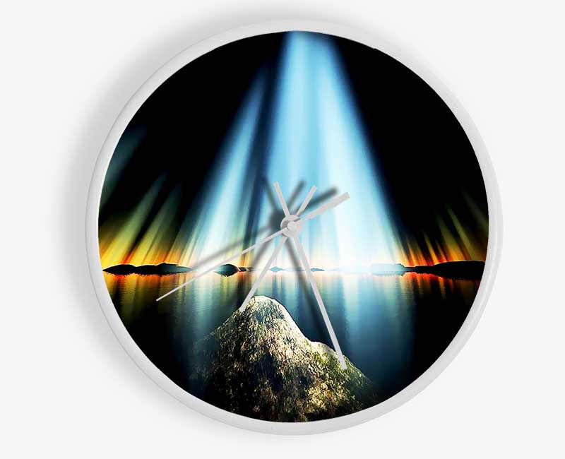 The Sun Rays Of God Clock - Wallart-Direct UK