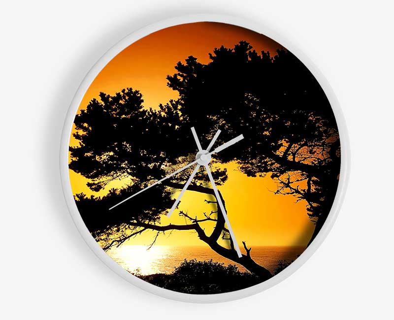 Fallen Ocean Sun Clock - Wallart-Direct UK