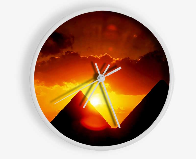 Egyptian Pyramid Sunset Clock - Wallart-Direct UK