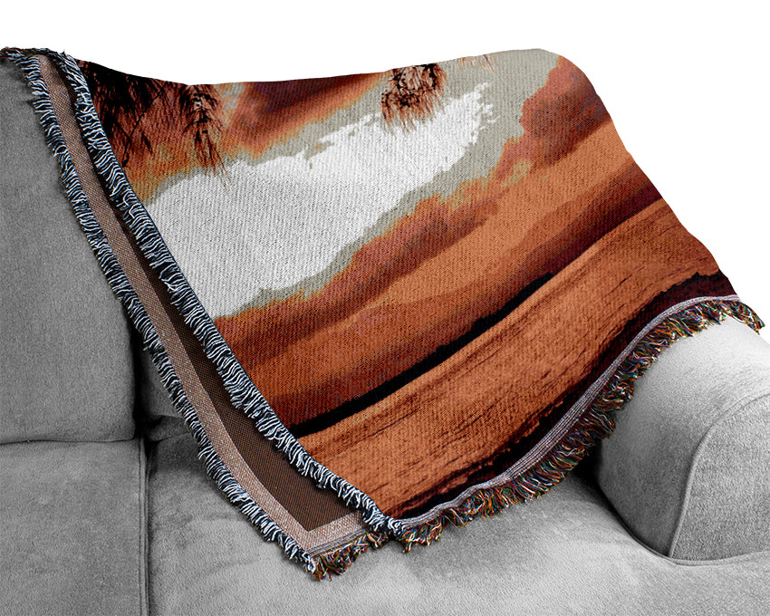 Lovers Paradise Island Woven Blanket