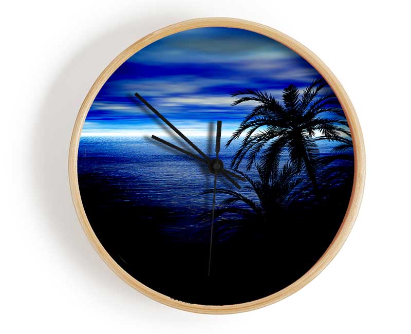 Blue Horizon Nights Clock - Wallart-Direct UK