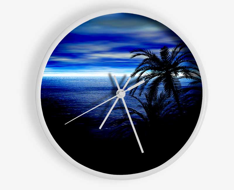 Blue Horizon Nights Clock - Wallart-Direct UK