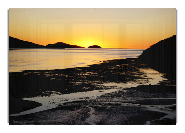 Golden Sunrise Over The Ocean