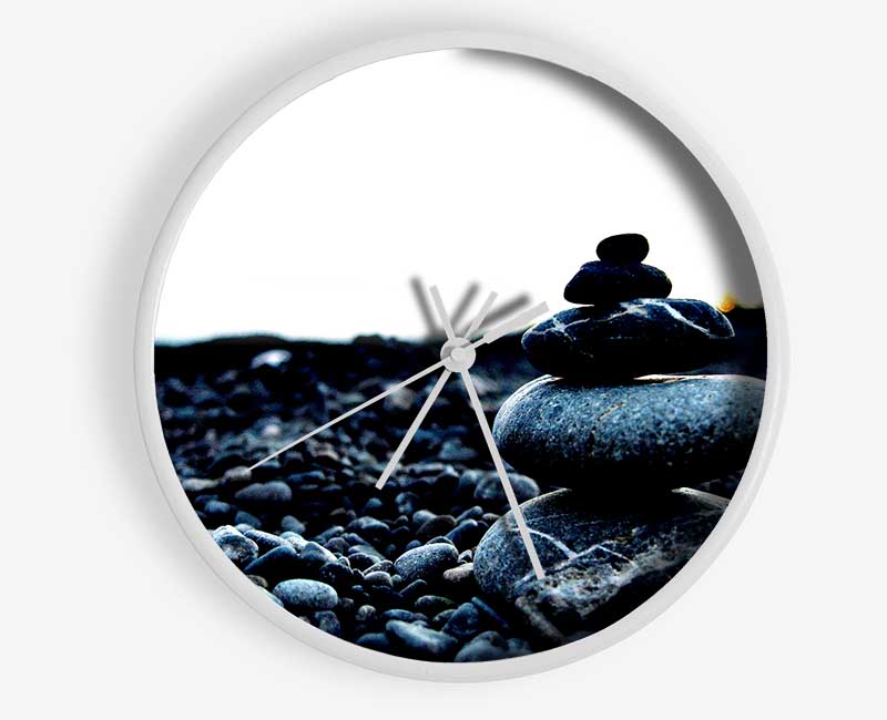 Pebbled Shoreline Clock - Wallart-Direct UK