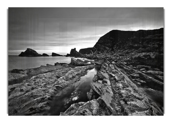 Ocean Rock Formation B~w