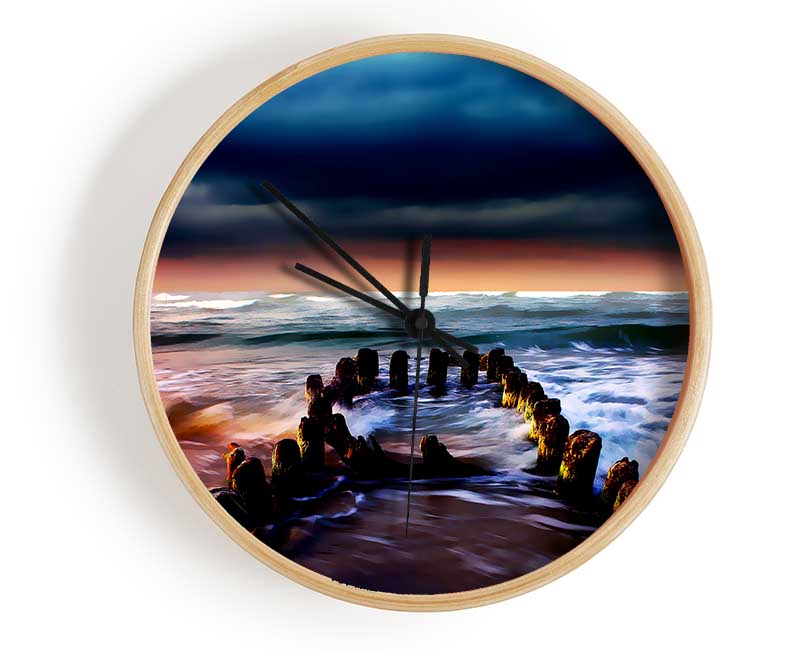 The Oceans Architect Clock - Wallart-Direct UK