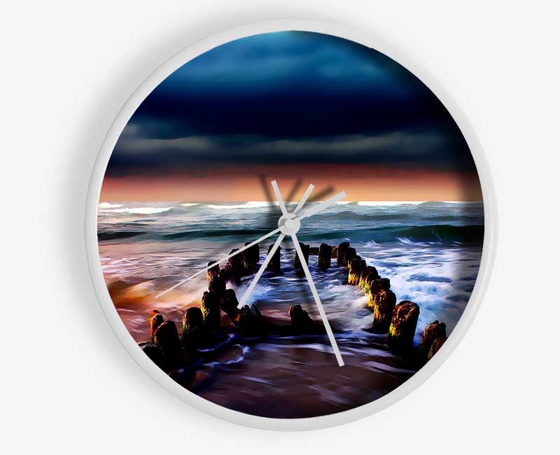 The Oceans Architect Clock - Wallart-Direct UK