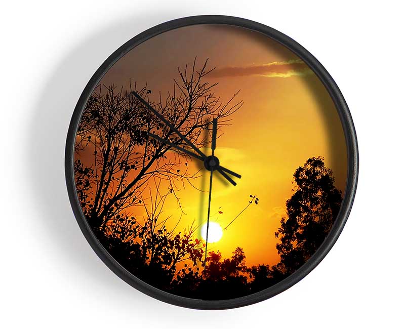 Sunset Skies Clock - Wallart-Direct UK