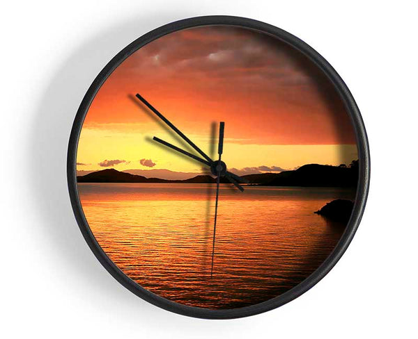 Glowing Crystal Sunset Clock - Wallart-Direct UK