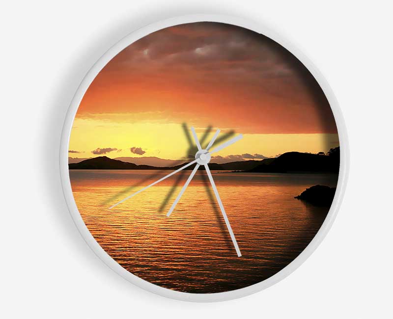 Glowing Crystal Sunset Clock - Wallart-Direct UK