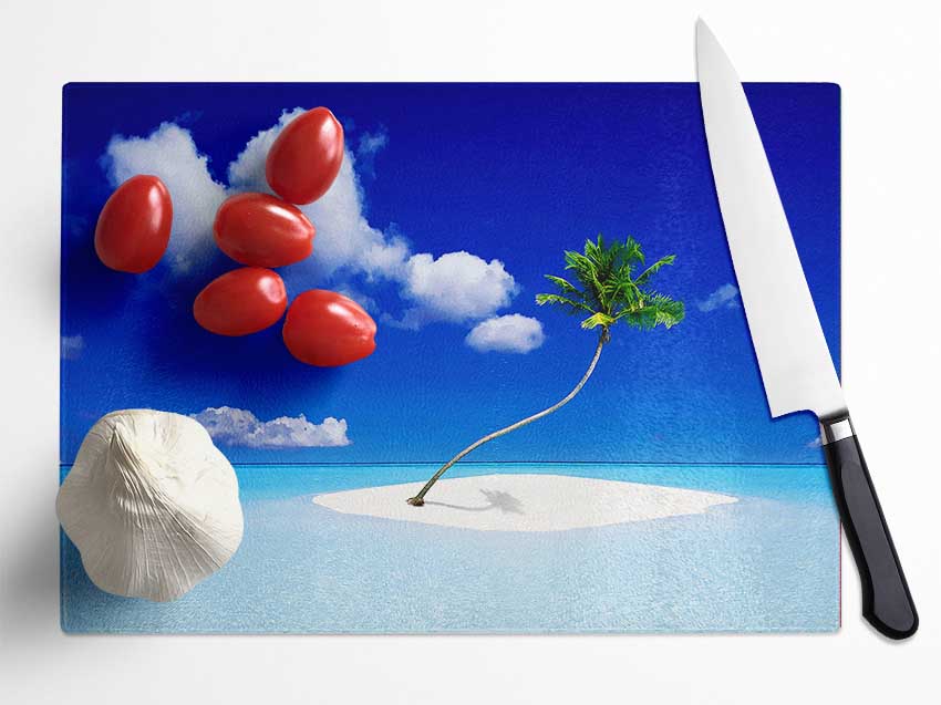 Picture Perfect Ocean Glass Chopping Board