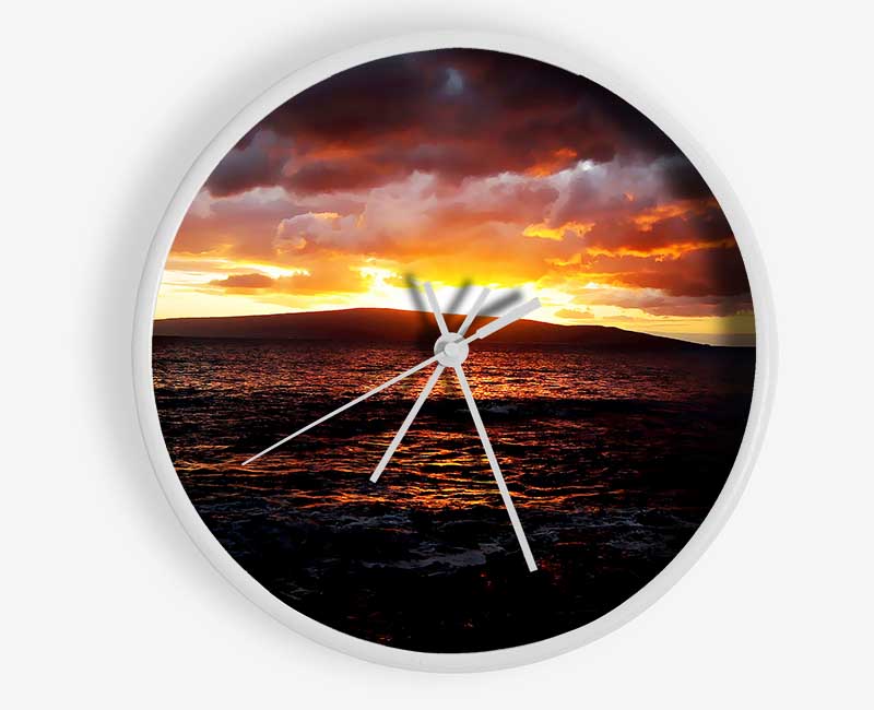 Movement Of The Ocean Sun Clock - Wallart-Direct UK