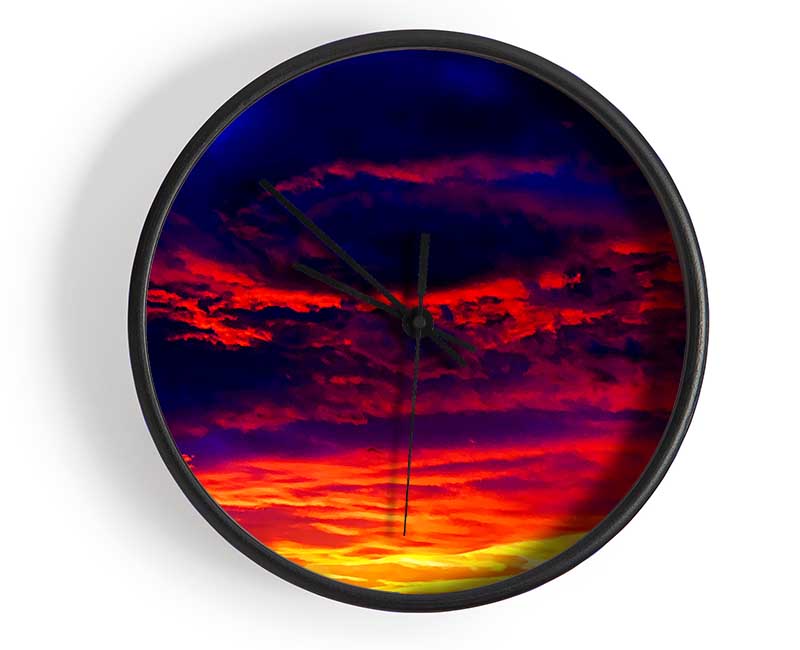 Stunning Rainbow Skies Clock - Wallart-Direct UK