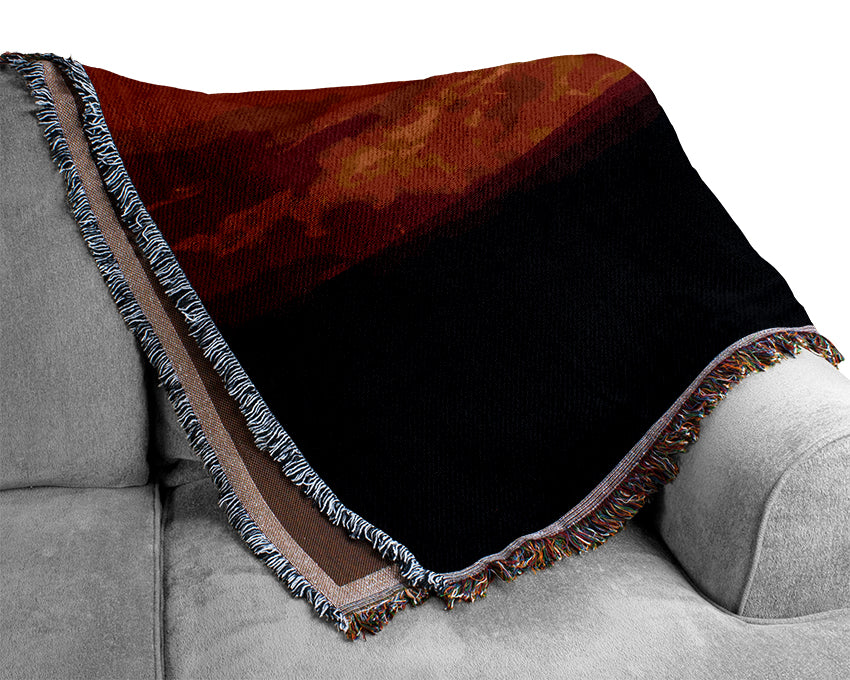 Orange City Dusk Woven Blanket