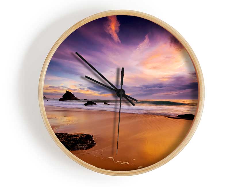 Storm Cloud Ocean Clock - Wallart-Direct UK