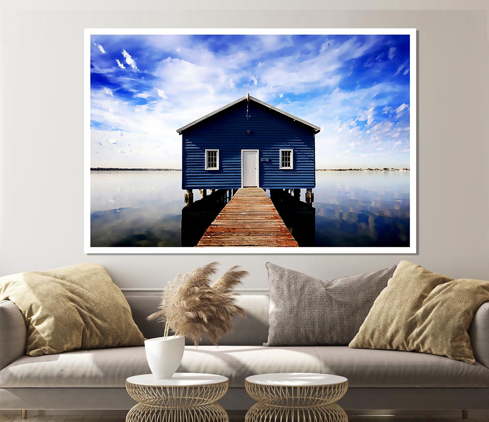 House At The End Of The Pier Print Poster Wall Art