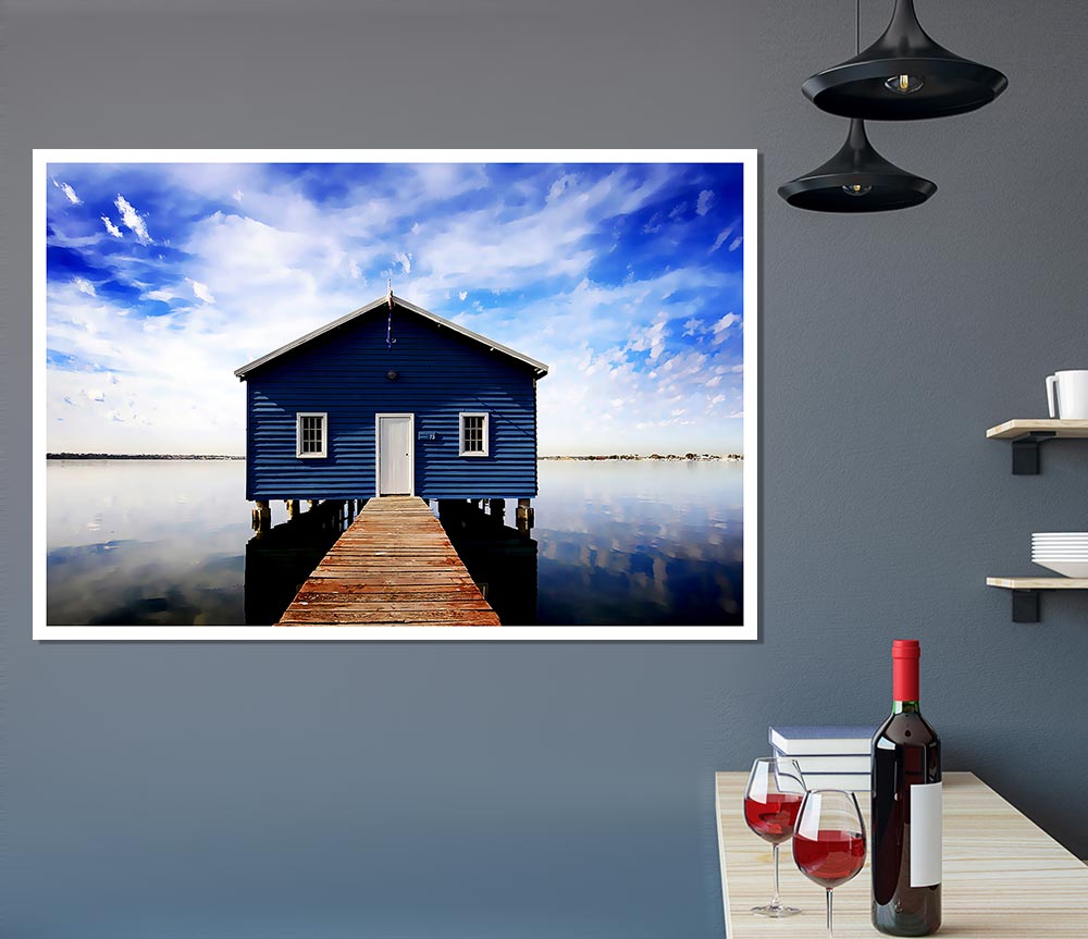 House At The End Of The Pier Print Poster Wall Art