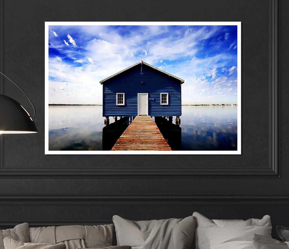 House At The End Of The Pier Print Poster Wall Art