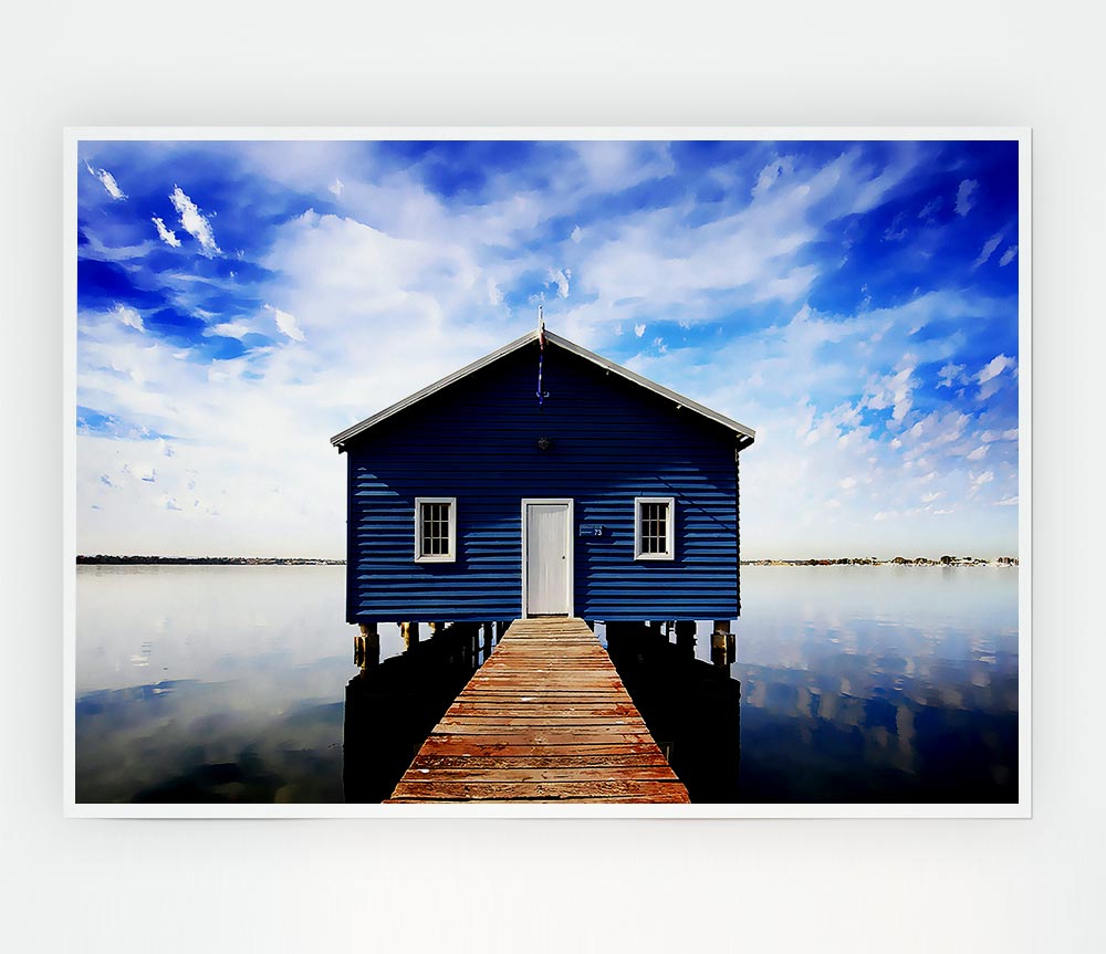 House At The End Of The Pier Print Poster Wall Art