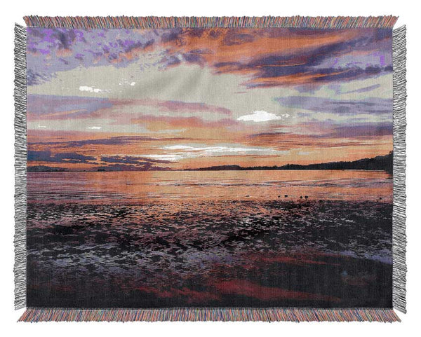 Sunrise Ocean Skies Woven Blanket