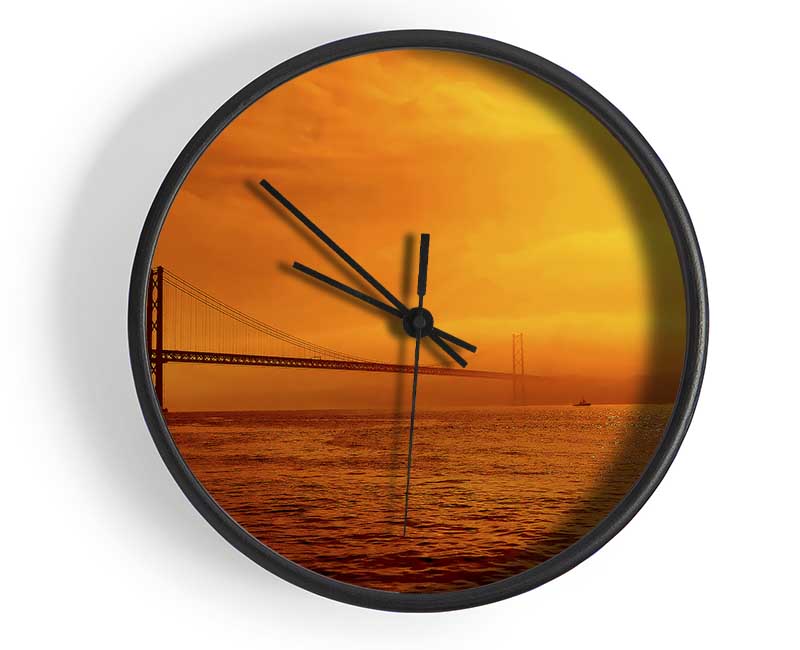 The Misty Ocean Crossing Clock - Wallart-Direct UK