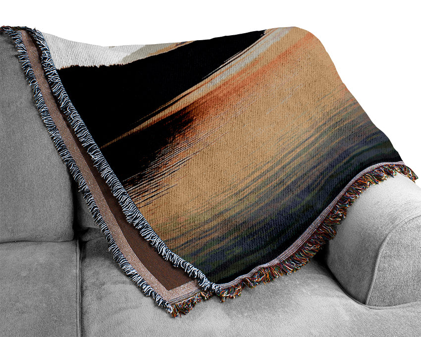 Tranquil Lake Reflections Woven Blanket