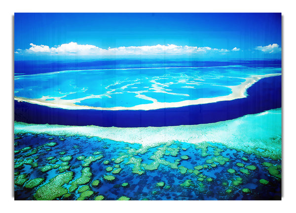 Ariel View Of The Turquoise Ocean