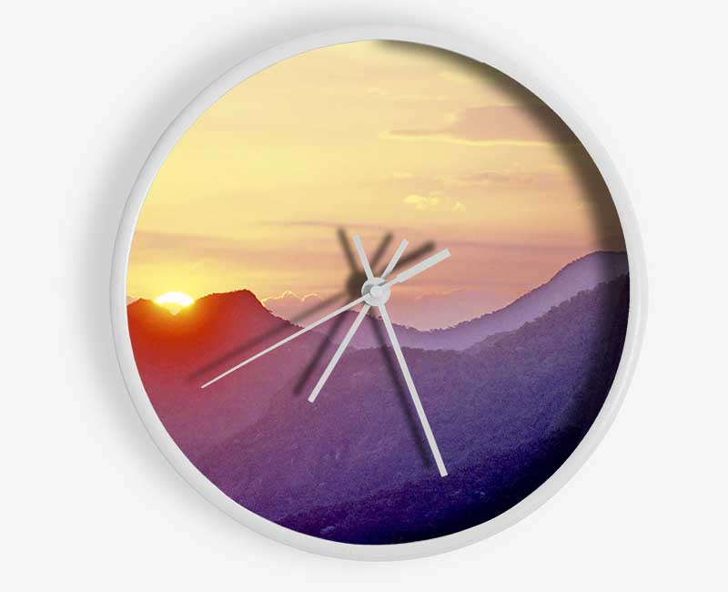 Sunset Over Brazil Clock - Wallart-Direct UK