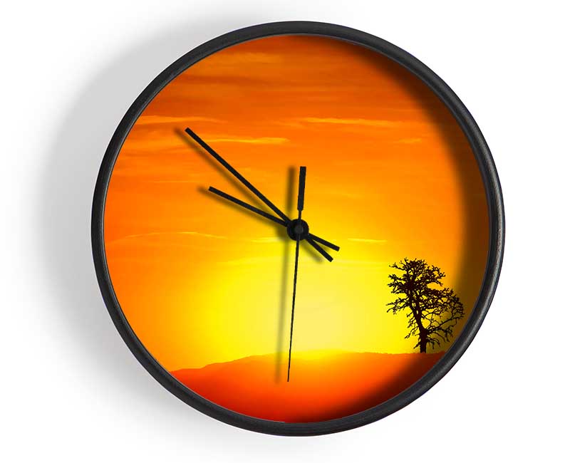 As The Sun Sets Clock - Wallart-Direct UK